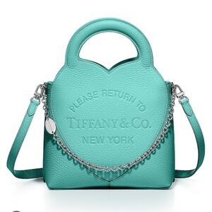 Tiffany & Co. Teal Crossbody Bag with Chain